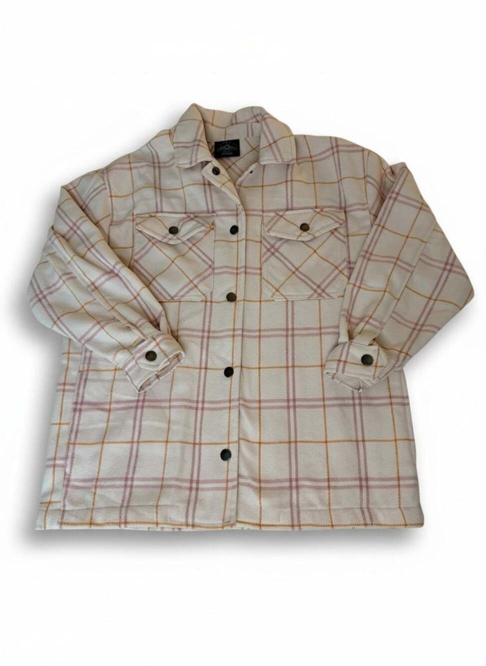 HFX Ladies' Cozy Plaid Shirt Jacket